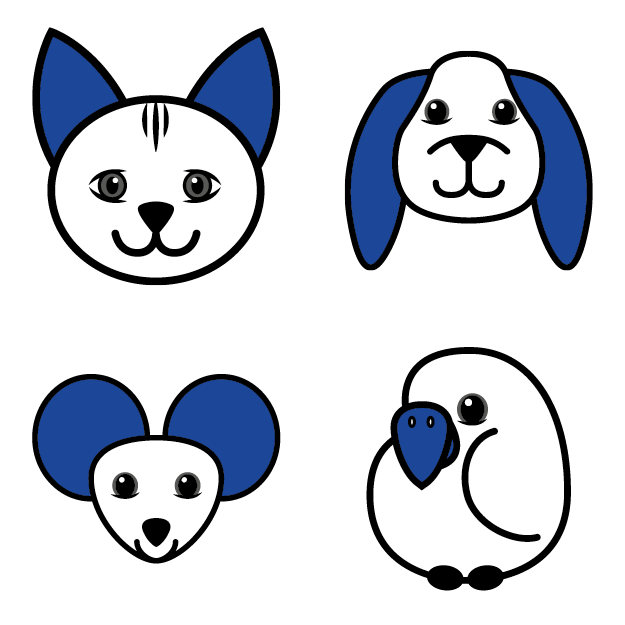 Oya Creatief haarlem illustratie iconset dieren Asiel 't Julialaantje