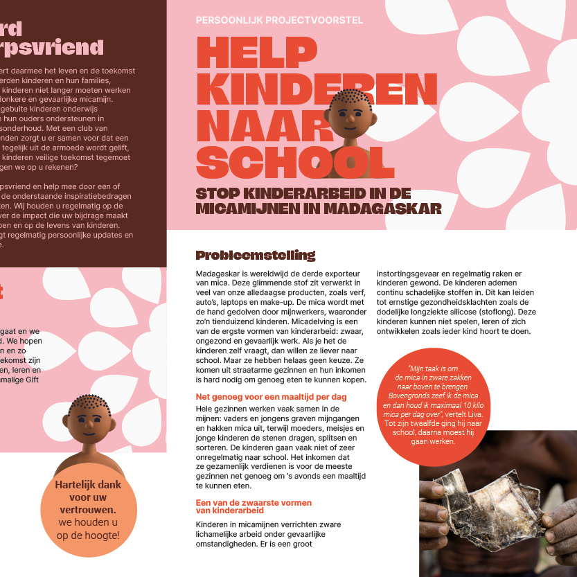 Oya Creatief Haarlem ontwerp webdesign illustratie branding Terre des Hommes